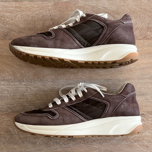 Woman by Common Projects  Brown Track Premium Sneakers - Picture 12 of 13